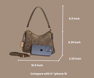 Brangio Italy Collections Women's Handbag Love Vegan Leather Resistant Purse & Crossbody Bag |BI