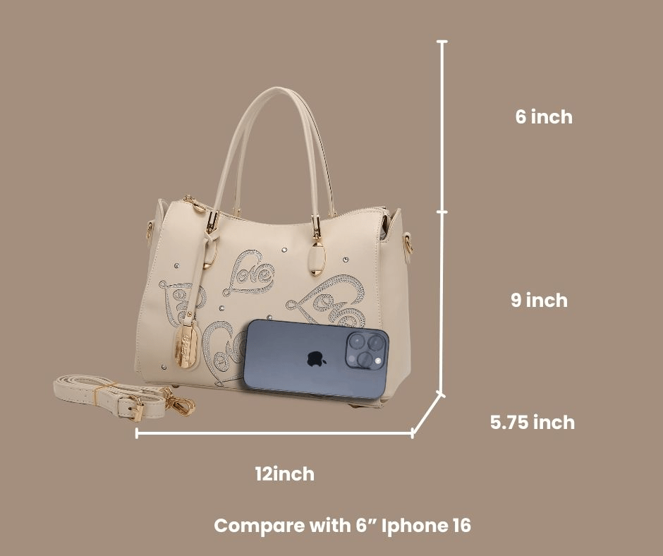 Brangio Italy Collections Women's Handbag Love Vegan Leather Stain Resistant Handle Bag |BI
