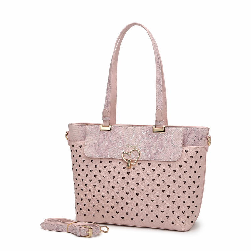 Brangio Italy Collections Women's Handbag Pink Starfall Tote Handbag |BI