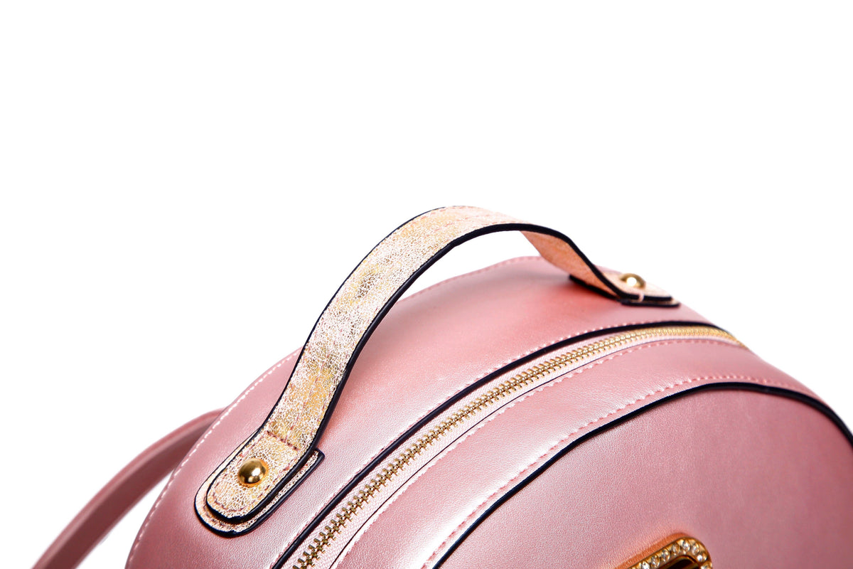 Brangio Italy Collections Women's Handbag Set Black Twinkle Cosmos Floral Fashion Backpack + Wallet |BI