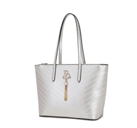 Brangio Italy Collections Women's Handbag Silver Blissful Radiance Elegant Tote Handbag |BI