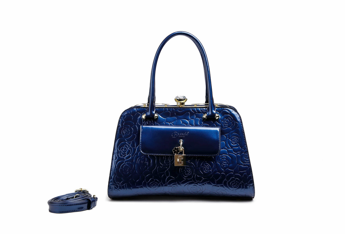 Brangio Italy Luggage Handbag BI Rosy Lox 2.0 3PC Luggage Set in Ivory, Burgundy, Purple, Bronze, Black, or Royal Blue