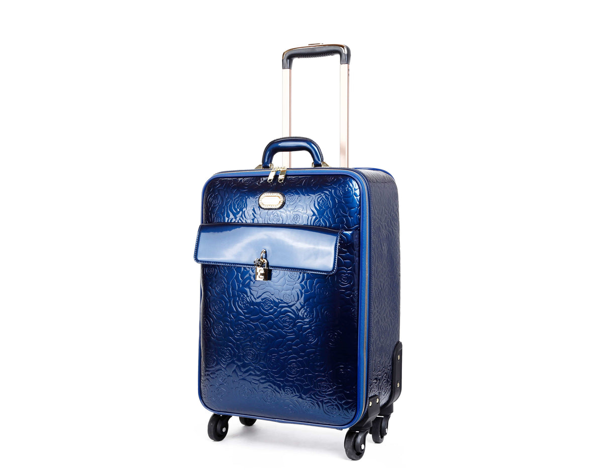 Brangio Italy Luggage Handbag BI Rosy Lox 2.0 3PC Luggage Set in Ivory, Burgundy, Purple, Bronze, Black, or Royal Blue