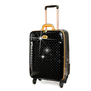 Brangio Italy Luggage Handbag Black BI Starz Art Retro Light Weight Spinner Luggage - Colors Available