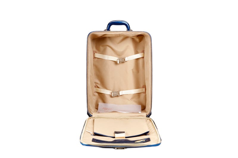Brangio Italy Luggage Handbag Black Luggage + Handbag + Wallet BI Tri-Star Luggage Sets with Spinners in Royal Blue, Purple, Brown, or Black