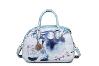 Brangio Italy Luggage Handbag Blue Arosa Fairy Tales Vintage Vegan Over Night Bag