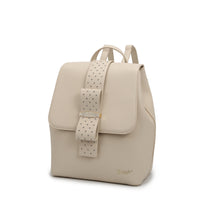Brangio Italy Luggage Handbag Off White Ribbon Festive Travel Backpack with Rhinestones - Colors Available | BI