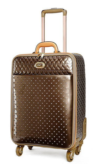 Brangio Italy Luggage Handbag Pewter BI Starz Art Retro Light Weight Spinner Luggage - Colors Available