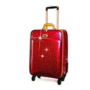 Brangio Italy Luggage Handbag Rose BI Starz Art Retro Light Weight Spinner Luggage - Colors Available