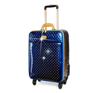 Brangio Italy Luggage Handbag Royal Blue BI Starz Art Retro Light Weight Spinner Luggage - Colors Available