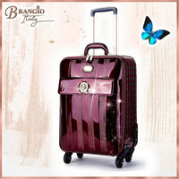 Brangio Italy Luggage Luggage BI Floral Accent Spinner Bag in Purple, Black, Burgundy, Champagne, Bronze, or Pewter