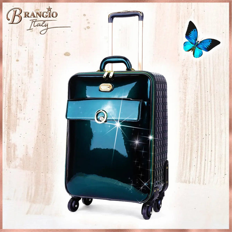 Brangio Italy Luggage Luggage Bi Moonshine Underseater With Spinners in Ivory, Black, Green, Red, Bronze, or Orange
