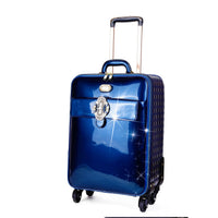 Brangio Italy Luggage Luggage BI Queen's Crown Suitcase with Spinner Wheels in Black, Ivory, Blue, Bronze, or Purple