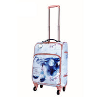 Brangio Italy Luggage Luggage Blue Brangio Italy Fairy Tale Carry on Luggage with Spinner Wheels [ITEM #BEL6999]