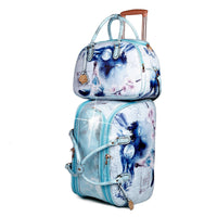 Brangio Italy Luggage Luggage Blue Fairy Tale Overnight Bag Duffle Set Weekender Bags for Women