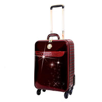 Brangio Italy Luggage Luggage Burgundy BI Stunnin’ Womens Luggage Bag Set with Spinners in Black, Green Burgundy, or Blue