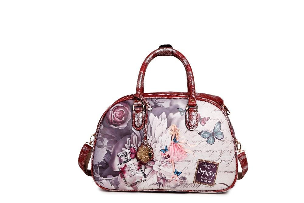 Brangio Italy Luggage Luggage Burgundy Dreamerz Large Duffel Set Travel Bag for Women