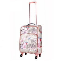 Brangio Italy Luggage Luggage Grey Vintage Darling Classic Travel Luggage for Women With Spinners [ITEM #BAL6999]