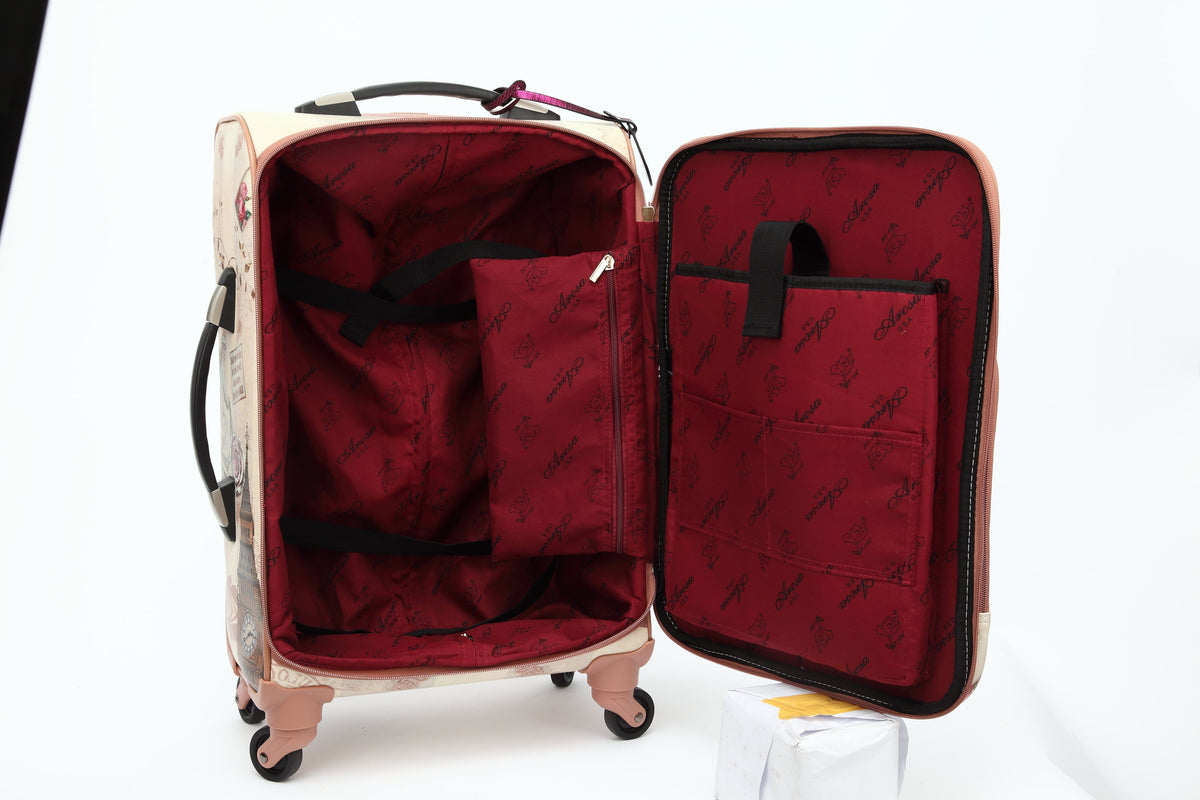 Brangio Italy Luggage Luggage Lady Dream Carry on Luggage with Spinner Wheels