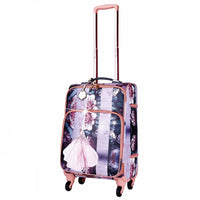 Brangio Italy Luggage Luggage Light Gold Blossomz Carry on Luggage With Spinner Wheels [ITEM #BBL6999]