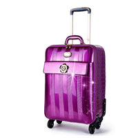 Brangio Italy Luggage Luggage Purple BI Floral Accent Spinner Bag in Purple, Black, Burgundy, Champagne, Bronze, or Pewter