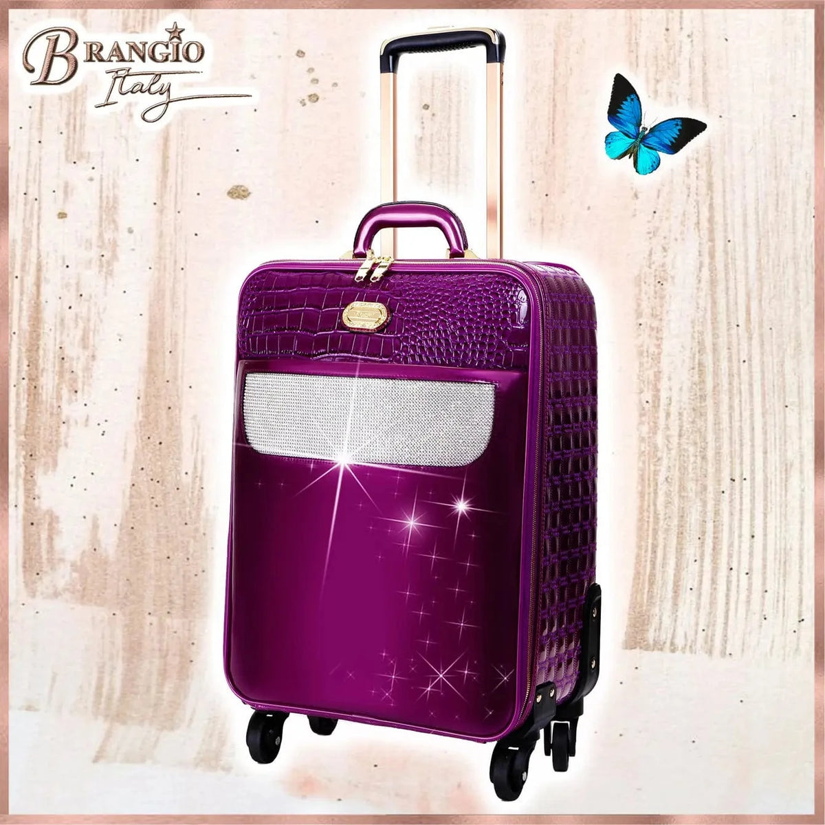 Brangio Italy Luggage Luggage Purple BI Sleek and Steady Light Weight Spinner Luggage - Colors Available