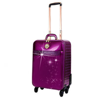 Brangio Italy Luggage Luggage Purple BI Stunnin’ Womens Luggage Bag Set with Spinners in Black, Green Burgundy, or Blue