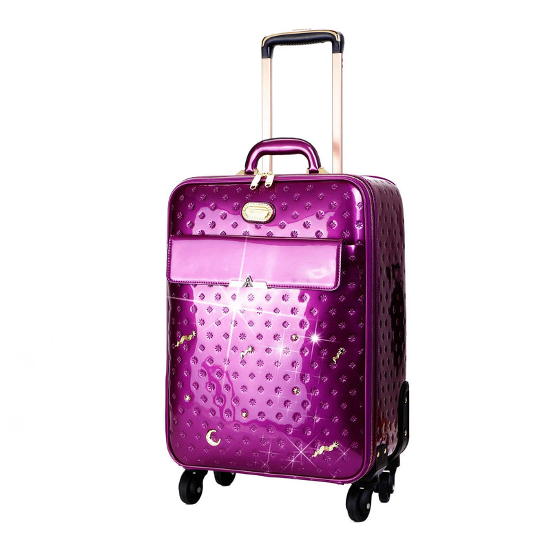 Brangio Italy Luggage Luggage Purple BI Women's Meteor Sky Underseat Luggage in Blue, Bronze, Purple, Burgundy, or Black