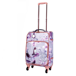 Brangio Italy Luggage Luggage Purple Princess Mera Carry on Luggage With Spinner Wheels