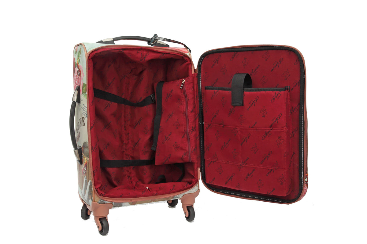 Brangio Italy Luggage Luggage Trusti Carry on Luggage with Spinner Wheels