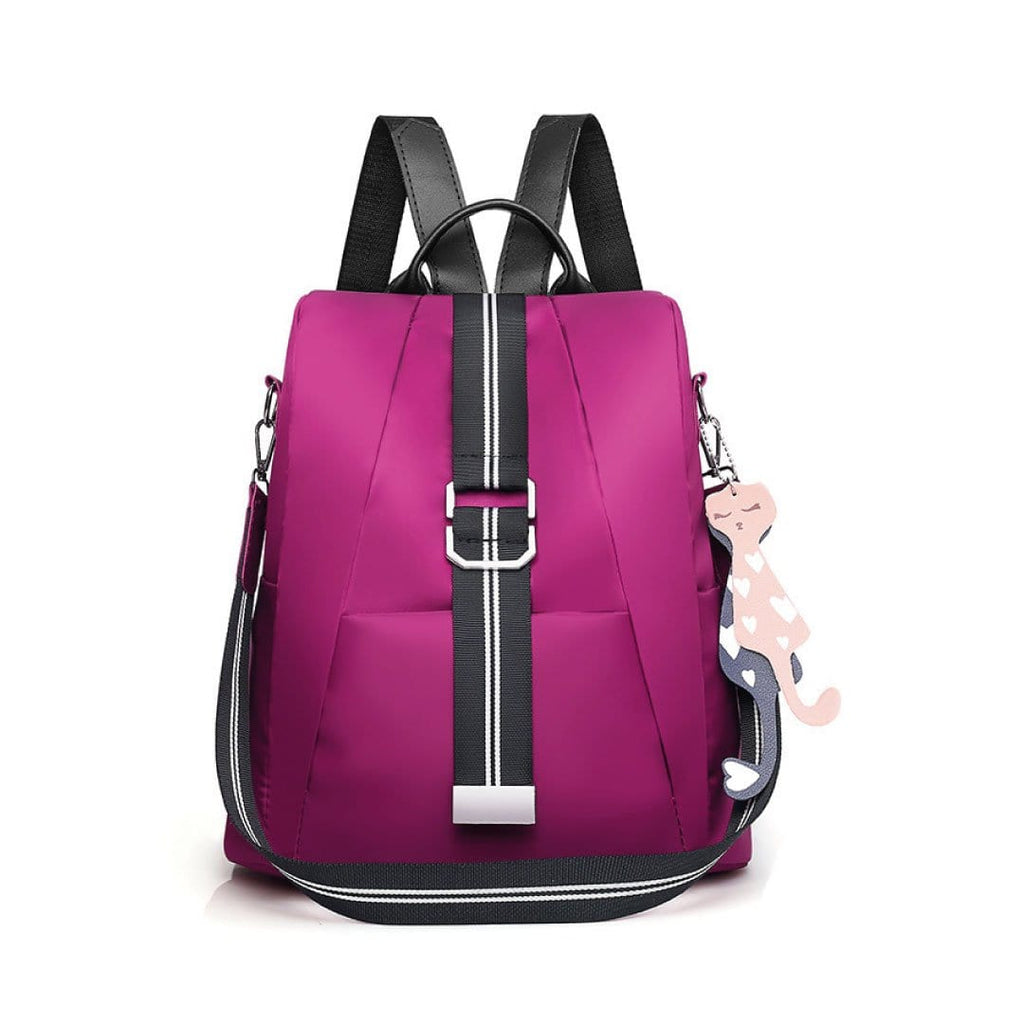 ClaudiaG Backpack Berry Double Stripe Backpack