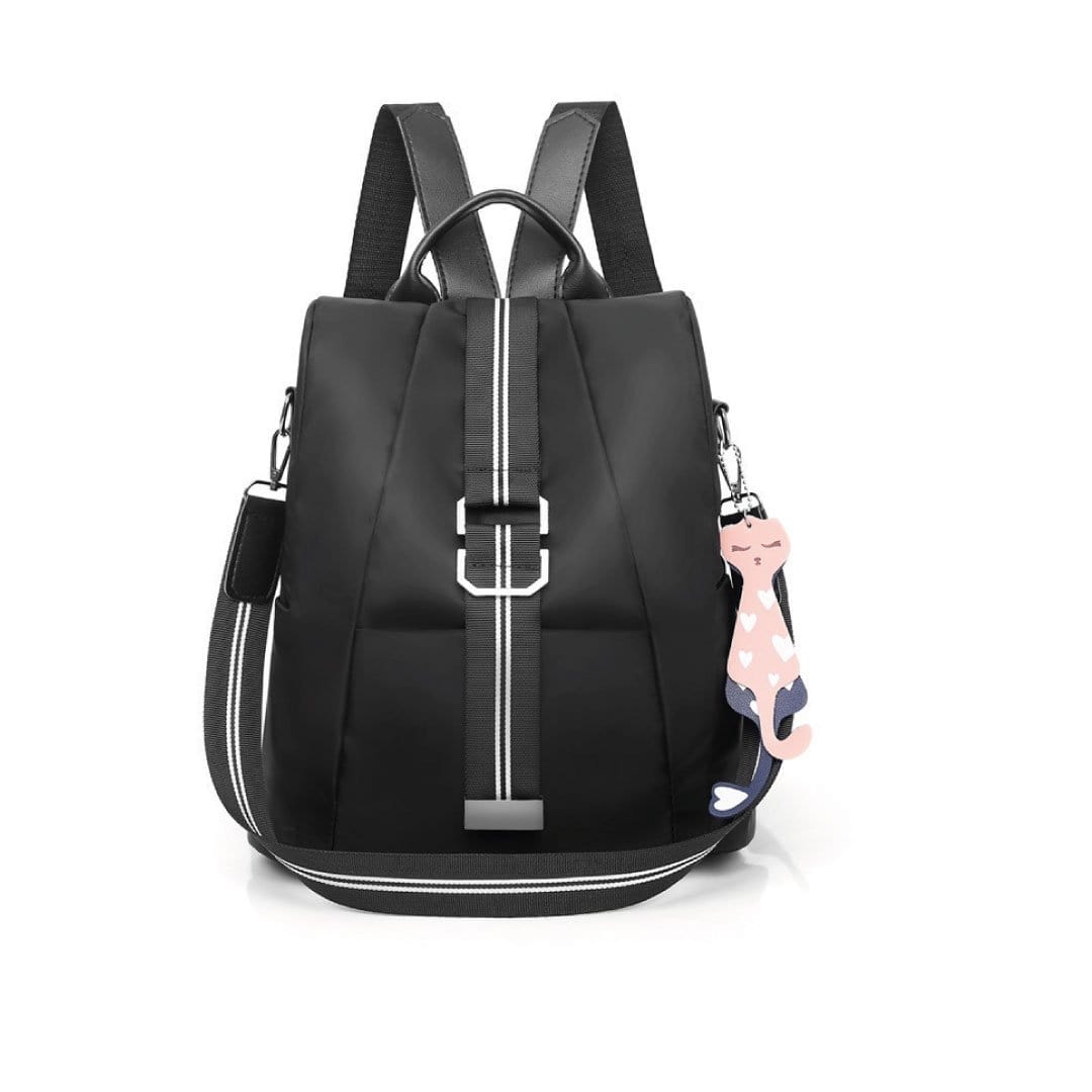 ClaudiaG Backpack Black Double Stripe Backpack