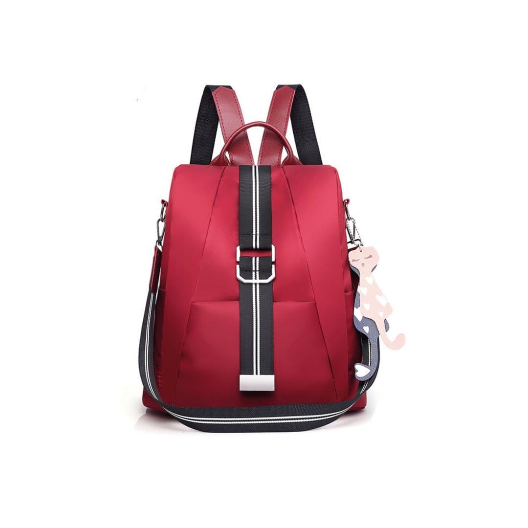 ClaudiaG Backpack Red Double Stripe Backpack