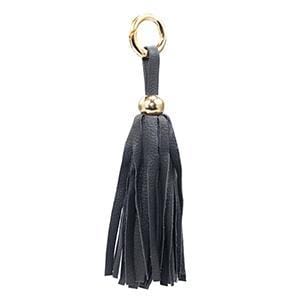 ClaudiaG Bag Charm Leather Tassel -Dark Gray