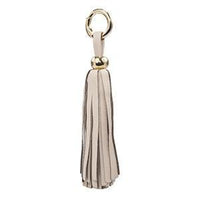 ClaudiaG Bag Charm Leather Tassel - Nude/Gold