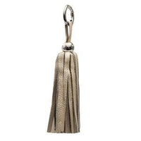 ClaudiaG Bag Charm Leather Tassel - Silver/Gold