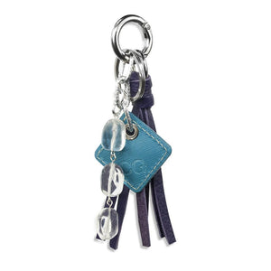 ClaudiaG Bag Charm Lucca Leather Bag Charm-Purple