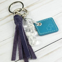 ClaudiaG Bag Charm Lucca Leather Bag Charm-Purple