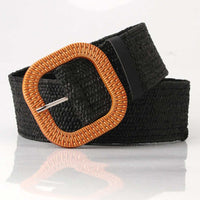 ClaudiaG Belt Black Rounded Corners Adjust Belt