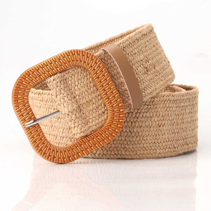 ClaudiaG Belt Tan Rounded Corners Adjust Belt