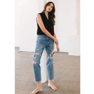 ClaudiaG Bottoms 26 Distressed Mom Jeans