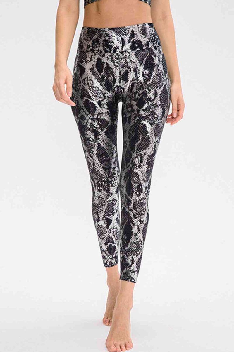 ClaudiaG Bottoms Black / 4/S Animal Print Active Pants