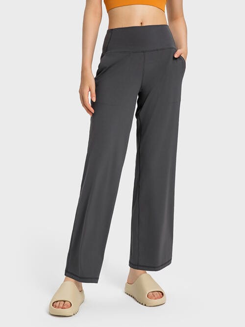 ClaudiaG Bottoms Charcoal / 4 Ella Active Pants with Pockets