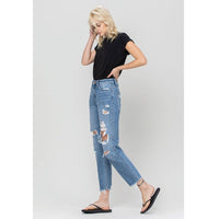 ClaudiaG Bottoms Distressed Mom Jeans