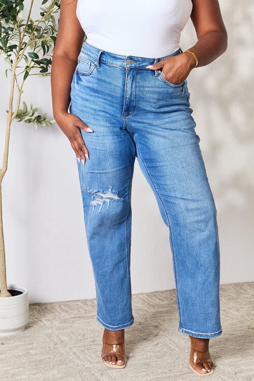 ClaudiaG Bottoms High Waist Distressed Jeans