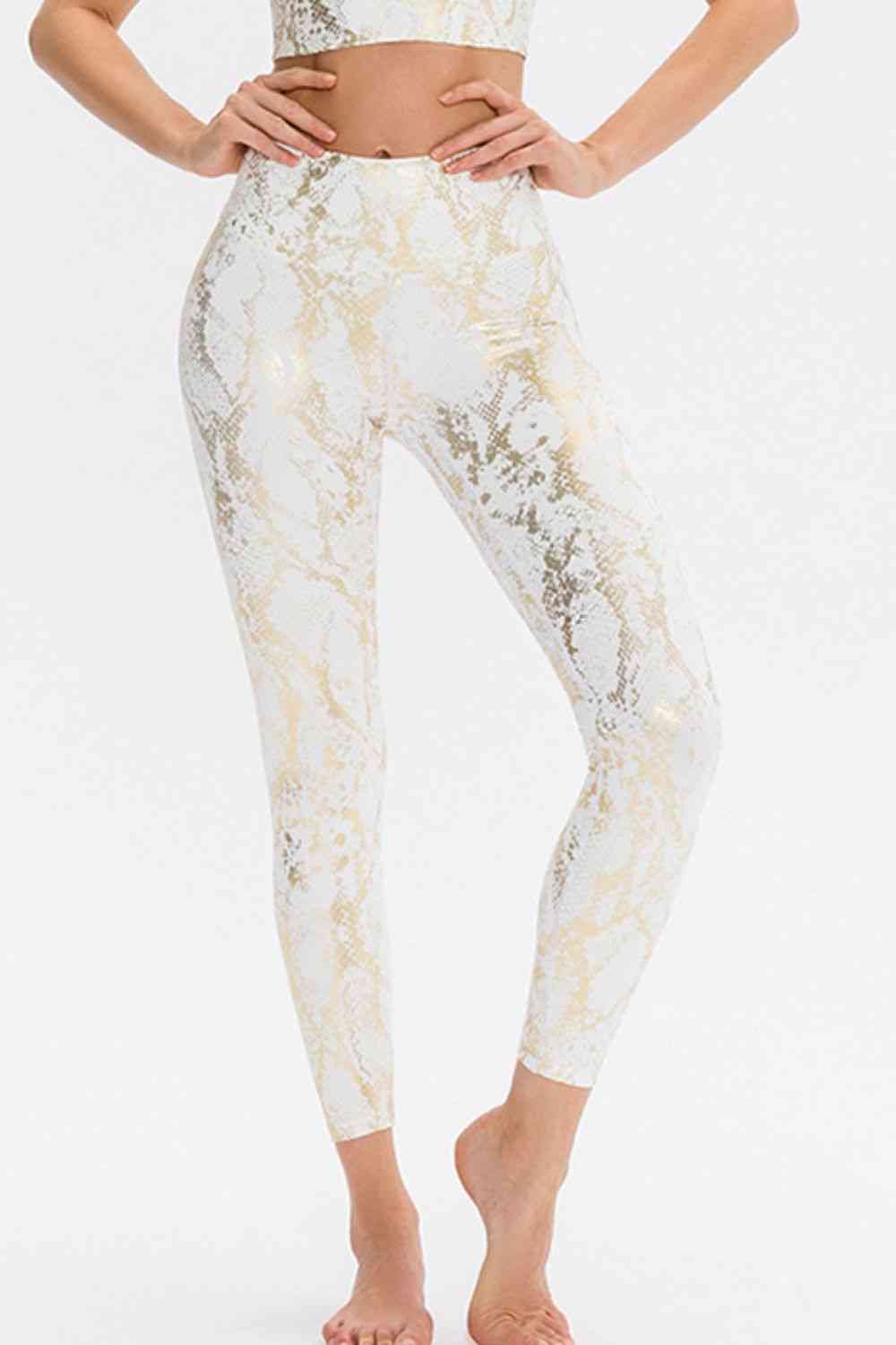 ClaudiaG Bottoms White / 4/S Animal Print Active Pants