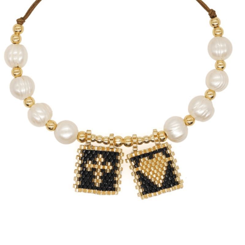 ClaudiaG Bracelet Black Sacred Freshwater Pearl Scapular Bracelet