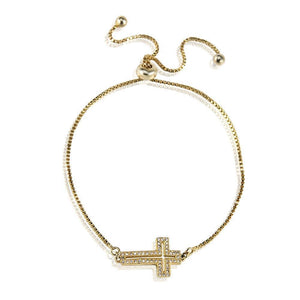 ClaudiaG Bracelet Cross Bracelet -Gold