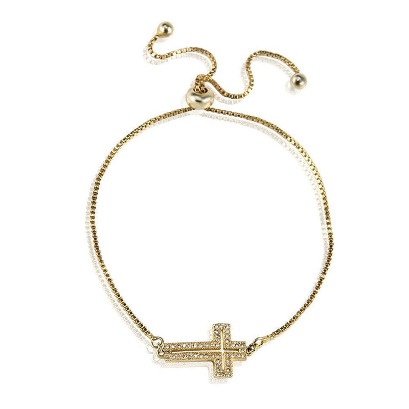 ClaudiaG Bracelet Cross Bracelet -Gold