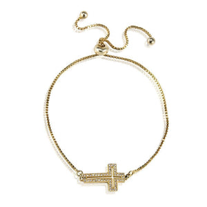 ClaudiaG Cross Bracelet -Gold